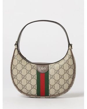 Gucci Kleine Ophidia Schultertasche - Natur