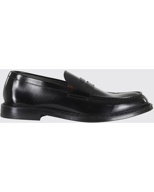 Doucal's Brushed Leather Loafers - White