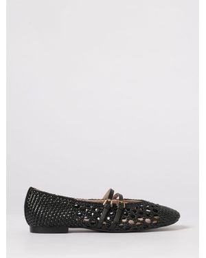 Coccinelle Risako Woven And Perforated Leather Ballerinas - White