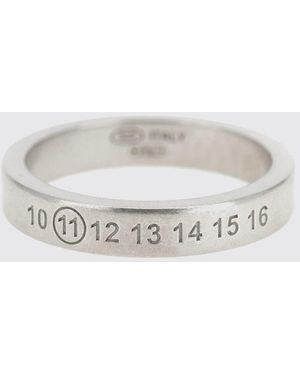 Maison Margiela Ring With Logo - Metallic