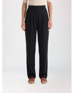 Michael Kors Tailored Virgin Wool Blend Pants - Black
