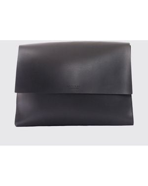 Orciani Nobuckle Alba Calfskin Messenger Bag - Grey
