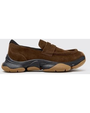 Camper Karst 2 Suede Loafers With Vibram Sole - White