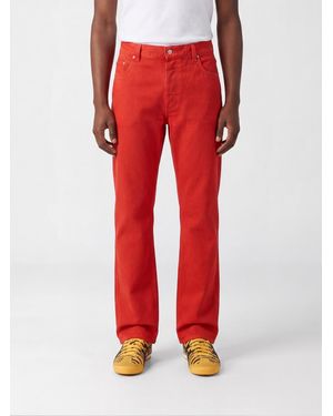 Versace Denim Straight Jeans - Red