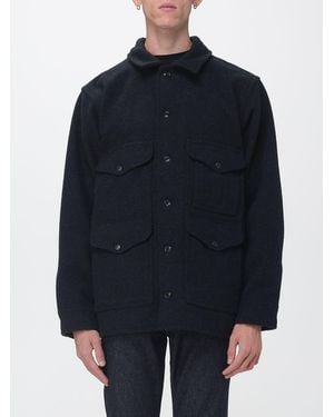 Filson Sobrecamisa Utility De Lana Con Bolsillos De Solapa Y Cuello Con Solapas - Azul