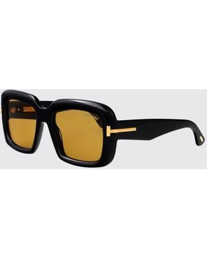 Tom Ford Tortoiseshell Cat-Eye Acetate Sunglasses With Logo Detail - Brown
