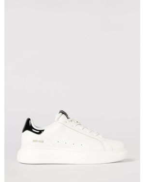 Just Cavalli Leather Trainers - Natural