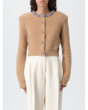Self-Portrait Brauner Verzierter Strickpullover Aw25