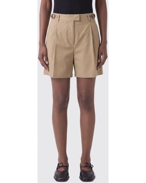 Burberry Mid-Rise Cotton Chino Shorts With Slant Pockets - Natural