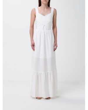 Liu Jo Linen Blend Long Dress - White