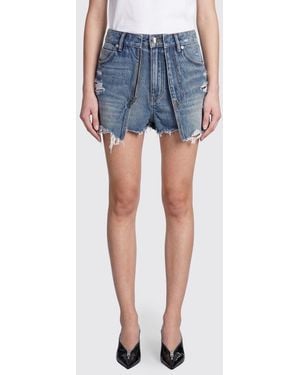 Alexander Wang Cotton Denim Mini Skirt - Blue