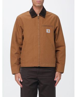 Carhartt Detroit Organic Cotton Canvas Jacket With Velvet Collar - Brown