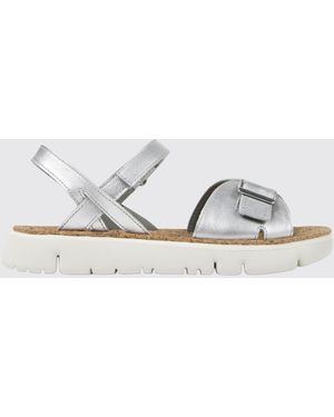 Camper Flat Sandals - Metallic