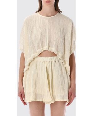 120% Lino T-Shirt Femme - Neutre