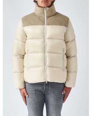Colmar Dandy Water-Repellent Quilted Nylon Puffer Jacket With High Neck - Natural