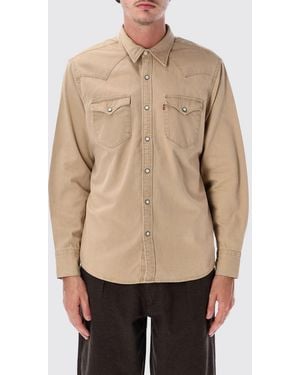 Levi's Barstow Long-Sleeved Cotton Denim Shirt - Natural