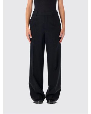 JW Anderson Pantalones De Sastre De Lana De Tiro Alto Y Pernera Ancha De - Negro