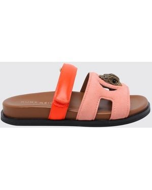 Kurt Geiger Eagle Suede Sandals - Pink