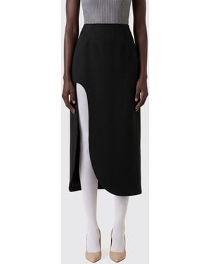 Jil Sander Gonna Midi Asimmetrica - Nero