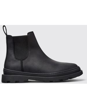 Camper Brutus+ Leather Ankle Boots - Black