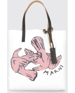 Marni Schultertasche Damen - Weiß