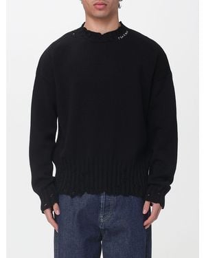 Marni Pullover Aus Baumwolle Mit Used-Effekt - Blau