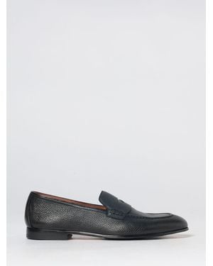 Doucal's Grained Leather Loafers - White
