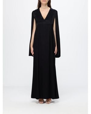 Twinset Satin Long Dress - Black