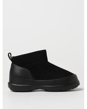 Moon Boot Flat Ankle Boots - Black