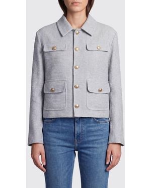 Circolo 1901 Linen And Cotton Jacket - Grey