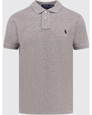 Polo Ralph Lauren Cotton Polo Shirt With Logo - Grey