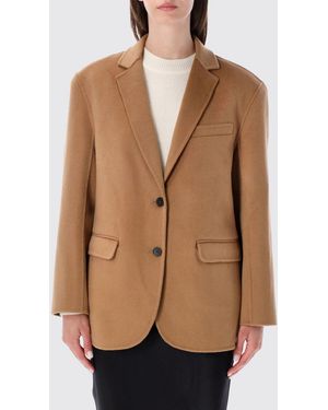 Anine Bing Quinn Single-Breasted Blazer - Natural