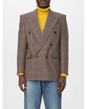Saint Laurent Blazer A Doppiopetto - Marrone