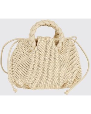Hereu Bombon M Raffia Handbag - Natural