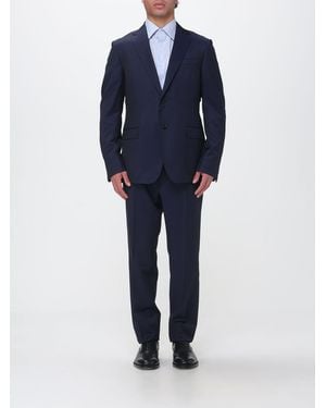ZEGNA Einreiher-Anzug Aus Wolle Und Mohair - Blau