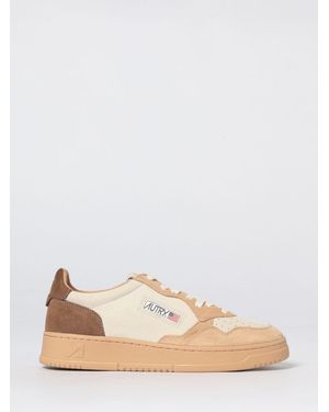 Autry Medalist Low Suede Trainers - Natural