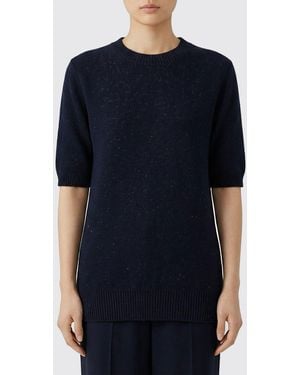 Fabiana Filippi Cotton Crew Neck Jumper With Sequins - Black
