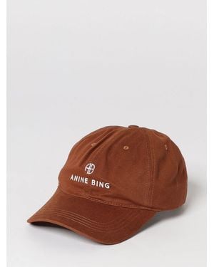 Anine Bing Hat - Brown