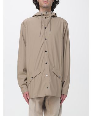 Rains Hooded Waterproof Jacket - Natural