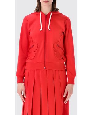 Comme des Garçons Comme Des GarÇ Ons Felpa Con Cappuccio E Zip - Rosso