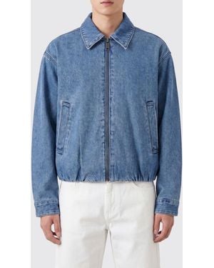 Michael Kors Cotton Denim Jacket With Zip Closure - Blue