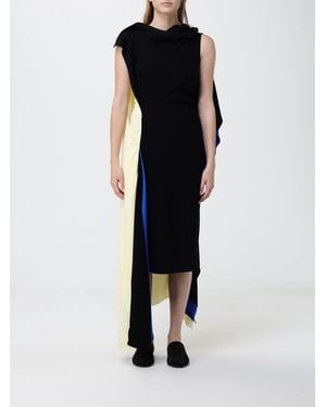 Loewe Asymmetrisches Viskosekleid - Schwarz