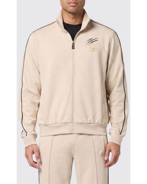 Philipp Plein Polyester Zip-Up Sweatshirt - Natural