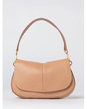 Gianni Chiarini Helena Round Bs Grained Leather Bag - Natural