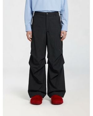 Marni Cotton Blend Cargo Trousers - Blue