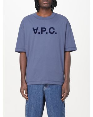 A.P.C. Camiseta Hombre - Azul