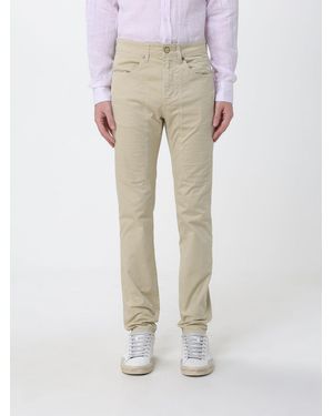 Jeckerson John Slim Fit Stretch Cotton Trousers - Natural