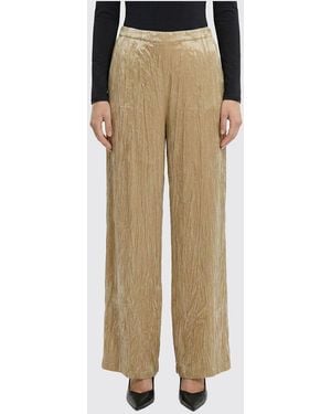 Avant Toi Stretch Silk Palazzo Trousers - Natural
