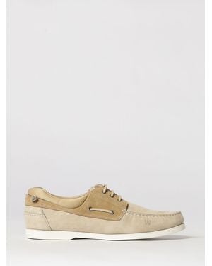 Woolrich Suede Boat Loafers - Natural