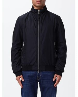 Moorer Polyester Bomber Jacket - Blue